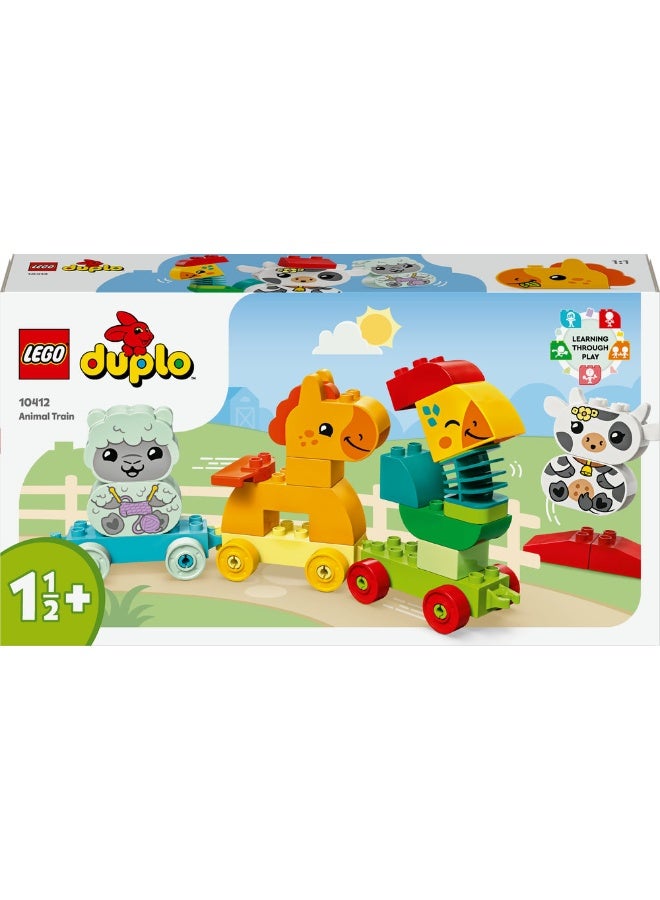 LEGO DUPLO My First Animal Train Toddler Learning Toys 10412 (Age 1½+, 19 Pieces) - Image 2