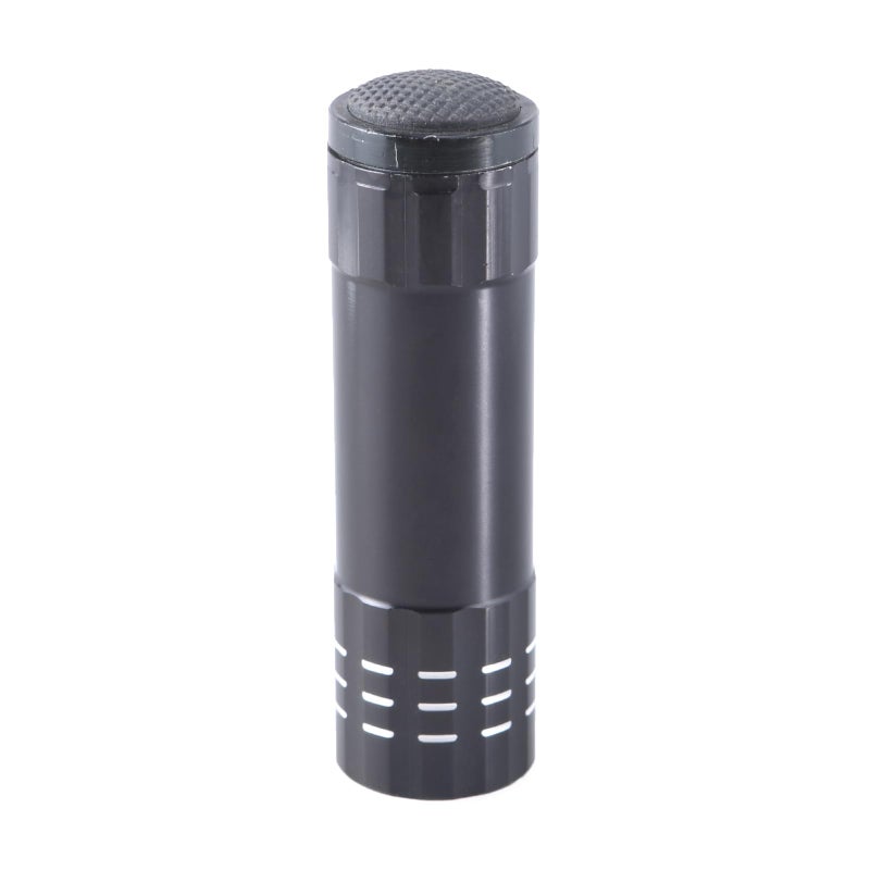 Black Windproof Flashlight With Secret Compartment Storage Container - Image 2
