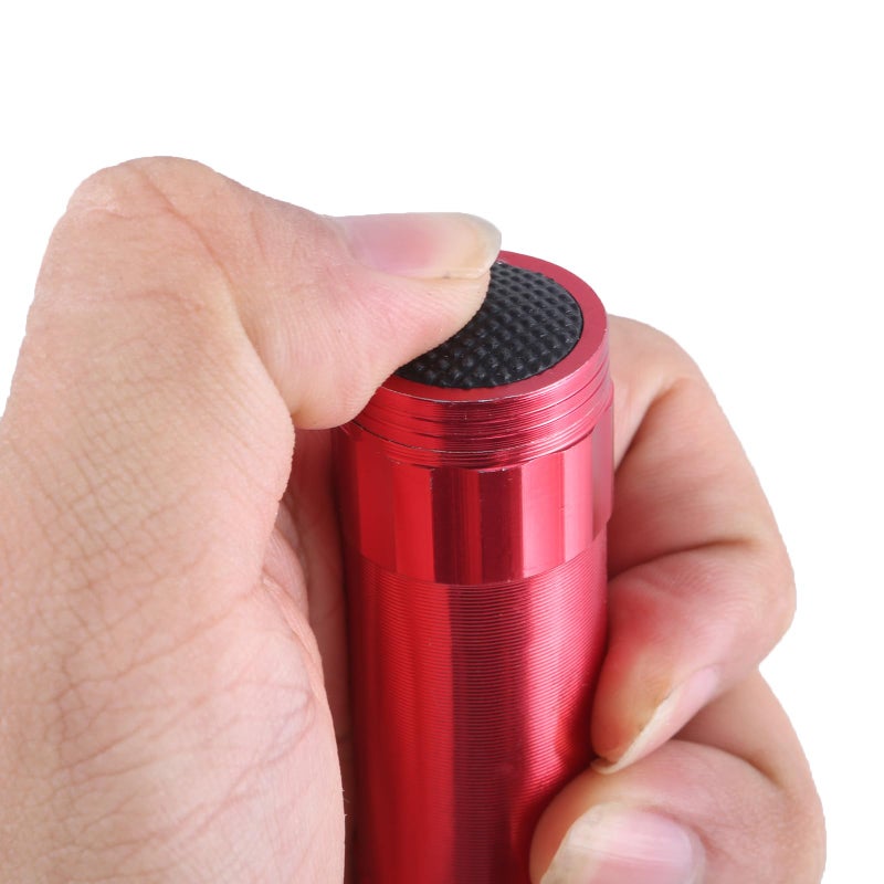 Black Windproof Flashlight With Secret Compartment Storage Container - Image 5