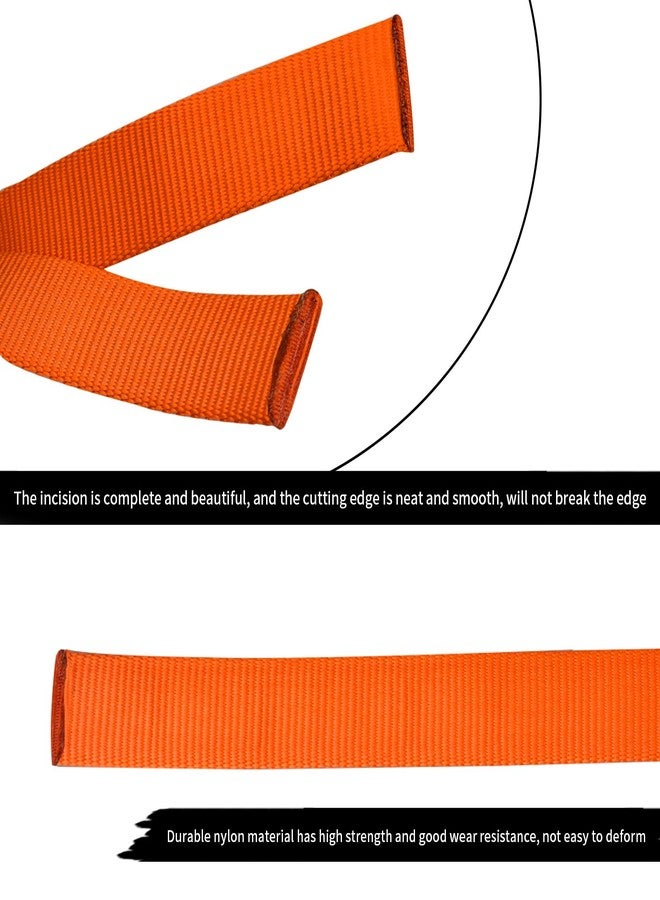 S.E.PEAK SEPEAK 1 inch Nylon Tubular Webbing, 20kN/4500 lbs, Heavy Duty Climbing Strap for Rescue, Outdoor Climbing, Firefighting, Rigging, Ziplining, Anchoring,Hanging,1pc,Orange,1 Yard - Image 3