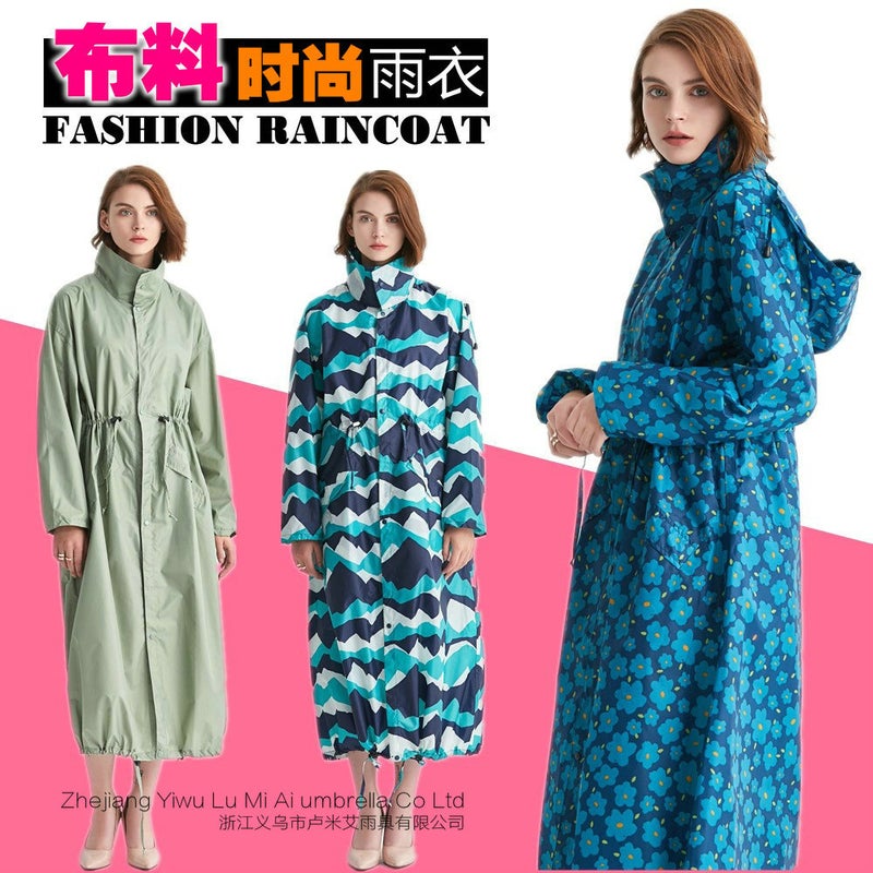 Extra Long Corset Windbreaker Style K-Style Adult Fashion Personalized One-Piece Raincoat Couple Boys And Girls Poncho - Image 2