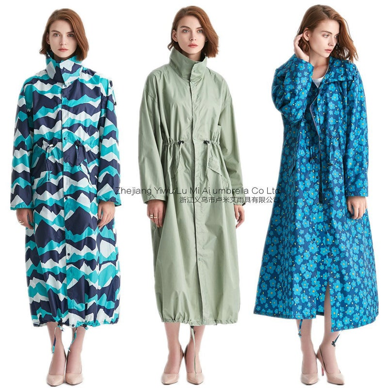 Extra Long Corset Windbreaker Style K-Style Adult Fashion Personalized One-Piece Raincoat Couple Boys And Girls Poncho - Image 3