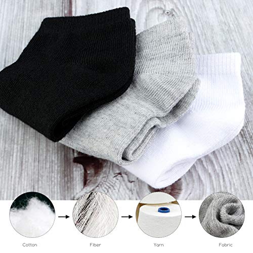 BOOPH Kids Socks for Boys Girls Low Cut Athletic Ankle Socks 6-8 Years Multi01 - Image 4