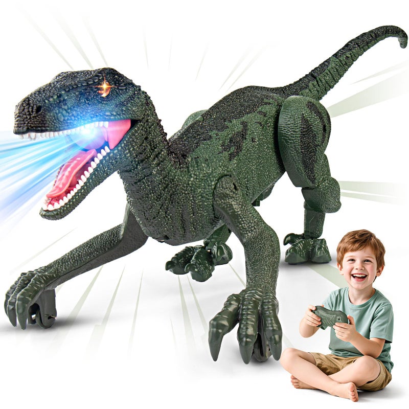 Rcfunkid Dinosaur Toys For Kids 3-5  5-7  8-12  2.4Ghz Remote Control Dinosaur With Walking  Realistic Sounds  Demo Mode  Rechargeable Jurassic Toys For Birthdays  Parties  Childrens Day - Image 1
