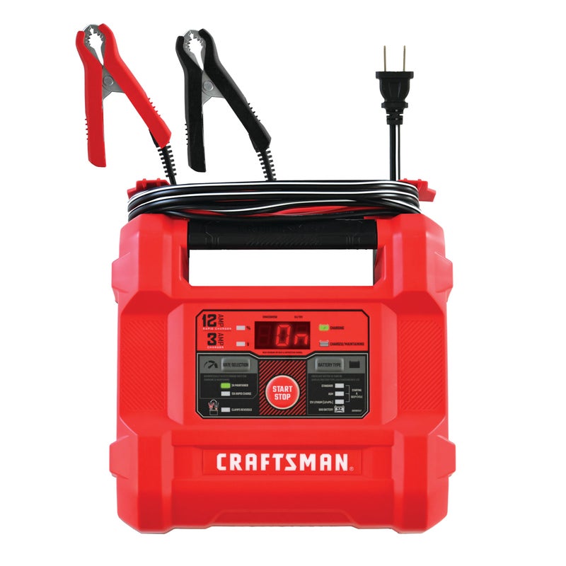 CRAFTSMAN 12A Car Battery Charger  Maintainer 6V12V  CMXCESM258 - Image 2
