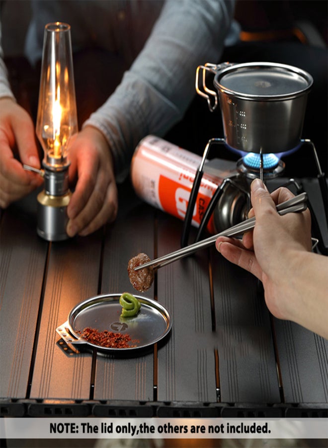 Campingmoon Stainless Steel Camping Sierra Cup Lightweight Compact Camping Pot Hiking Coffee Mug Bowl Cup - Image 3