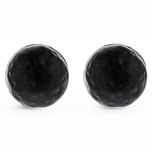 Hobby Lobby Black Round Hammered Metal Knob Premium Decorative Knobs for Cabinets and Drawers Novelty Furniture Knobs and Pulls for DIY Hardware Crafts Vanity Dresser Hardware for Home Decor Set of 2 - Image 1