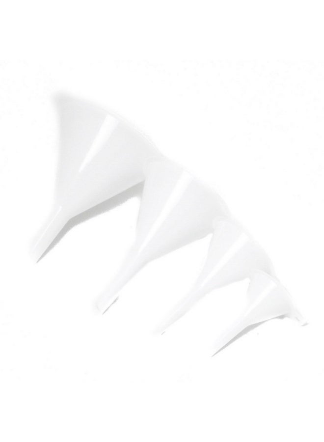 Chef Craft 4-Piece Dishwasher Safe Plastic Funnel Set White 46.774 x 18.415 x 12.7 cm 20493 - Image 2