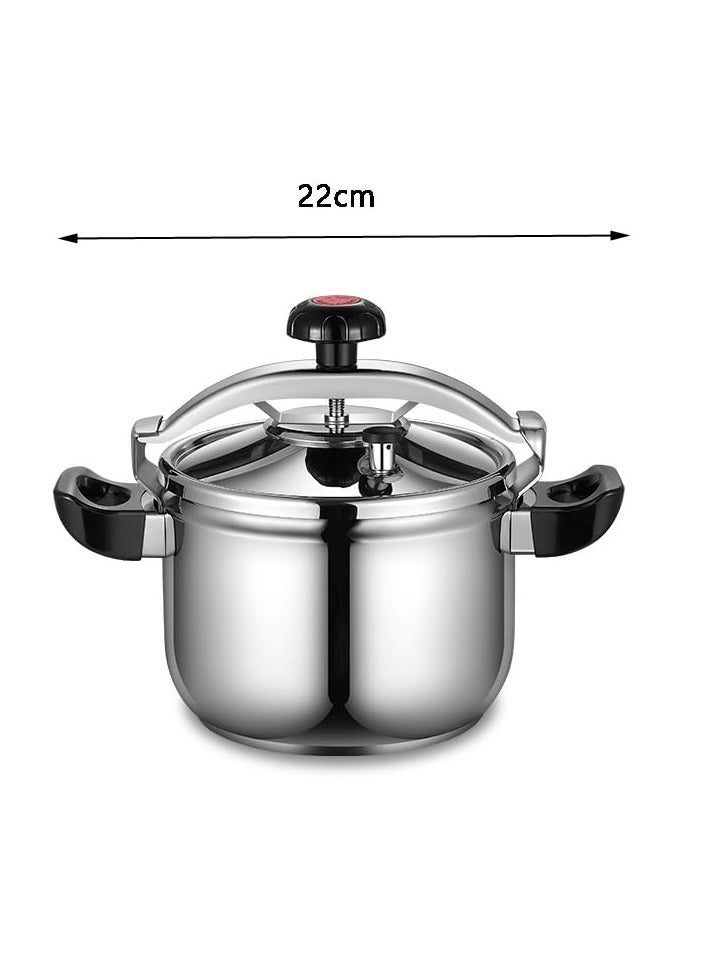 Bukela Explosion-Proof Safety Pressure Cooker | 304 Stainless Steel Double Bottom Cooking Pot for Gas & Induction Stoves | Fast Cooking & Durable Kitchenware - Image 2