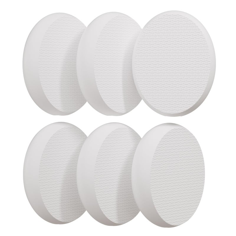 AmazerBath 6 PCS Lotion Applicator Replacement Pads Back Sunscreen Applicator for Kids Elderly Women Apply Cream Medicine Skin Cream Moisturizer Sunscreen Tanner Handle Not IncludedWhite