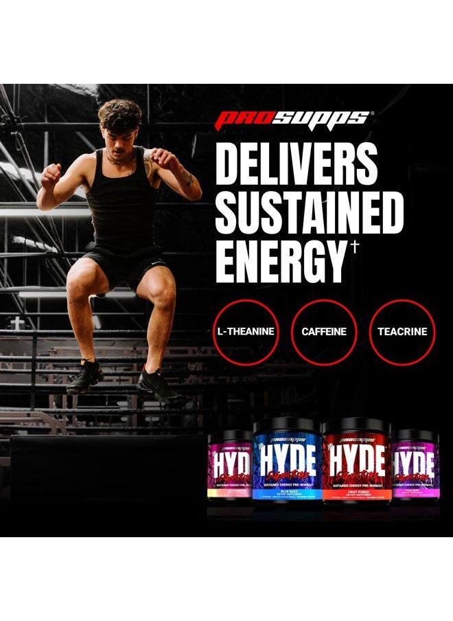 ProSupps - Mr. Hyde Signature Pre Workout with Creatine, Beta Alanine, TeaCrine and Caffeine for Sustained Energy, Focus Pumps - Endurance Energy Drink Men Women (Blue Razz, 30 Servings) - Image 1