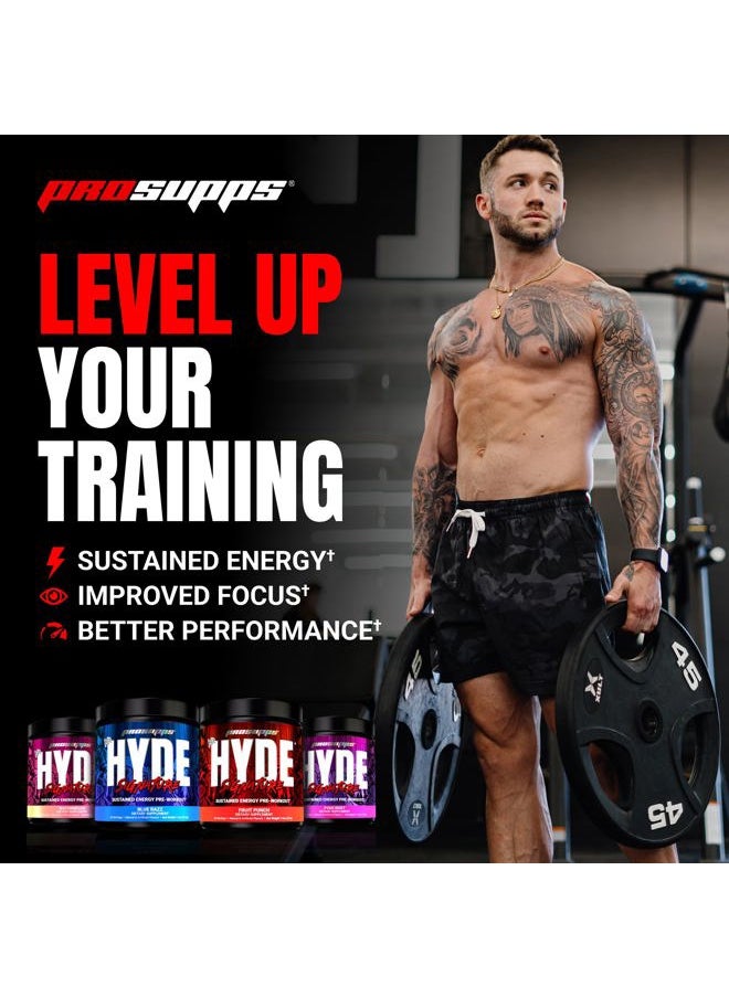 ProSupps - Mr. Hyde Signature Pre Workout with Creatine, Beta Alanine, TeaCrine and Caffeine for Sustained Energy, Focus Pumps - Endurance Energy Drink Men Women (Blue Razz, 30 Servings) - Image 1