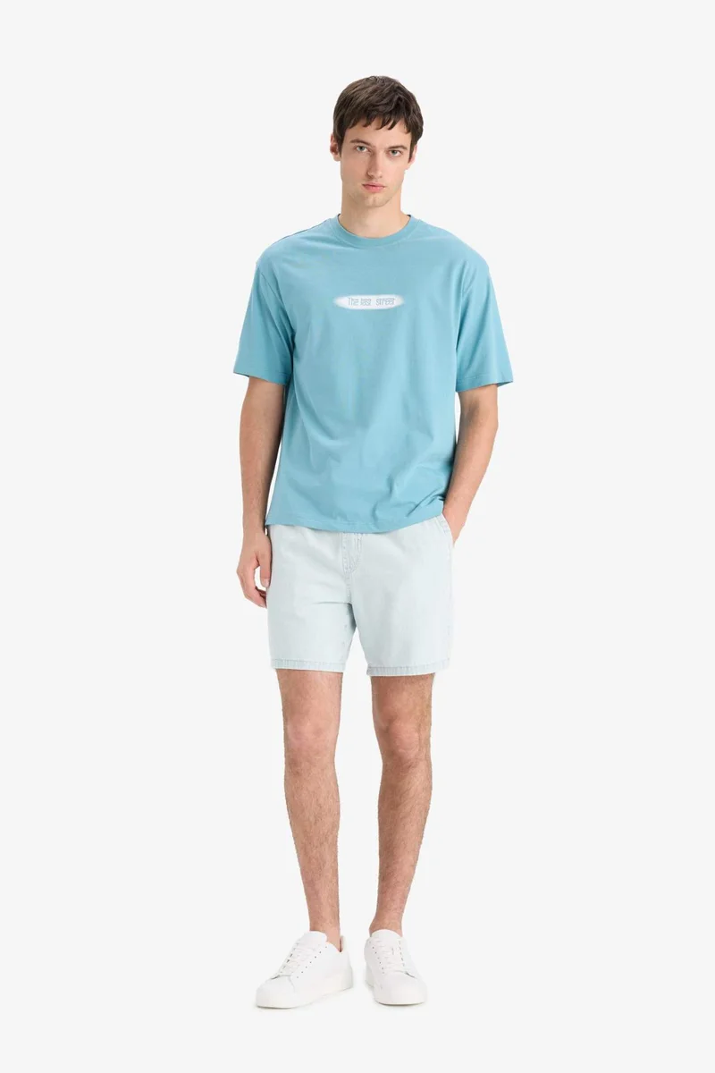 DeFacto Relax Fit Denim Denim Bermuda