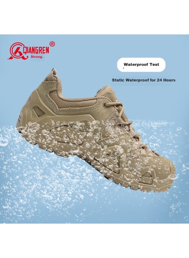 Strongman Qiangren Outdoor Waterproof Sports Leisure Men's Shoes Jihua 3515 Hiking Water Shoes Jd6616 Apricot 42 - Image 2