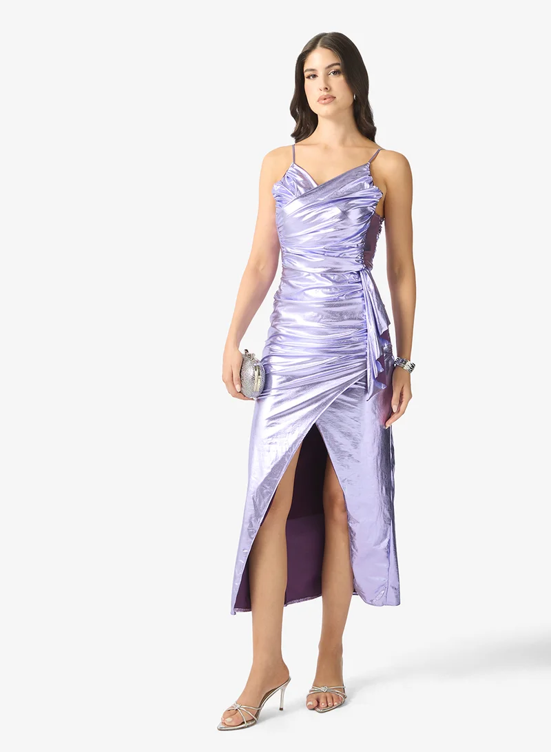 Ella Limited Edition  Metallic Strapless Dress for Women | Best Price UAE