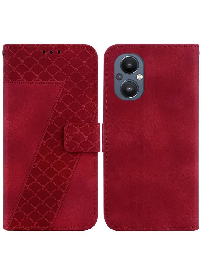 S-TOP Case For OnePlus Nord N20 5G Seven-shaped Embossed Leather Phone Case - Image 1