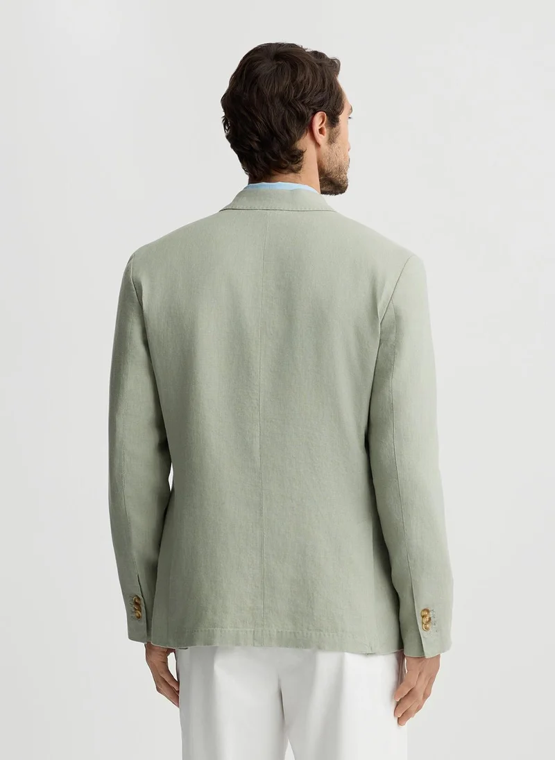 Liu Jo 100% Linen Sage Green Blazer