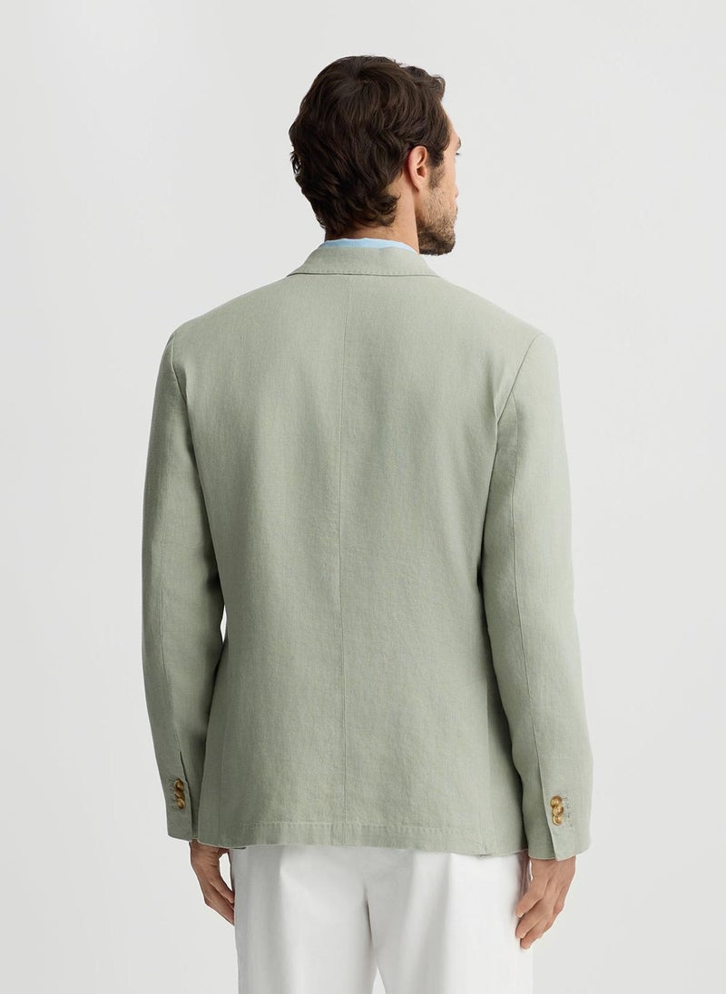 Liu Jo 100% Linen Sage Green Blazer - Image 2