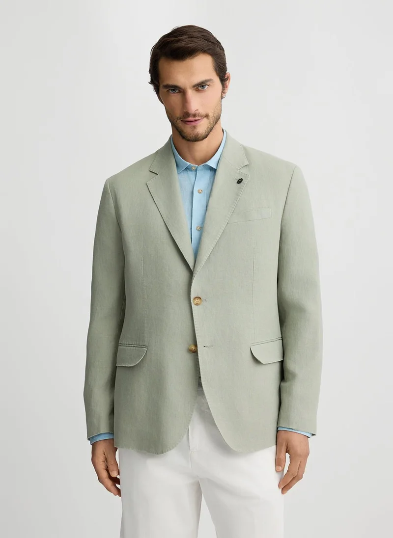 Liu Jo 100% Linen Sage Green Blazer