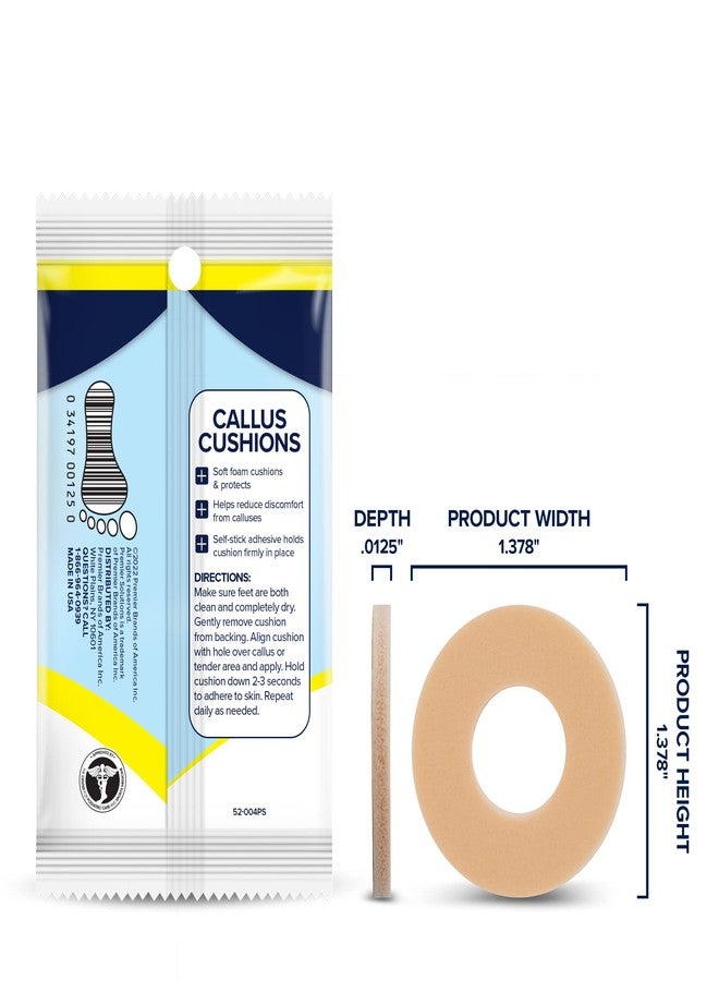 Premier Solutions Callus Cushions for Foot and Toe Protection, Self-Stick Adhesive Foot Care Cushions, 36 Count (6 Packs of 6) - Image 3