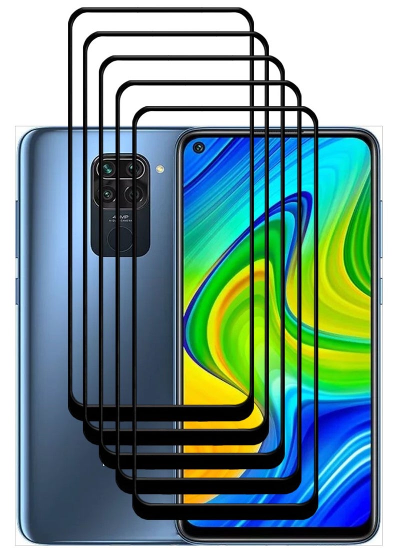 ACLIX 5 Pieces Antistatic ESD Dustproof Premium Quality High Definition Tempered Glass Screen Protector Designed For Xiaomi Redmi Note 9 - Image 1