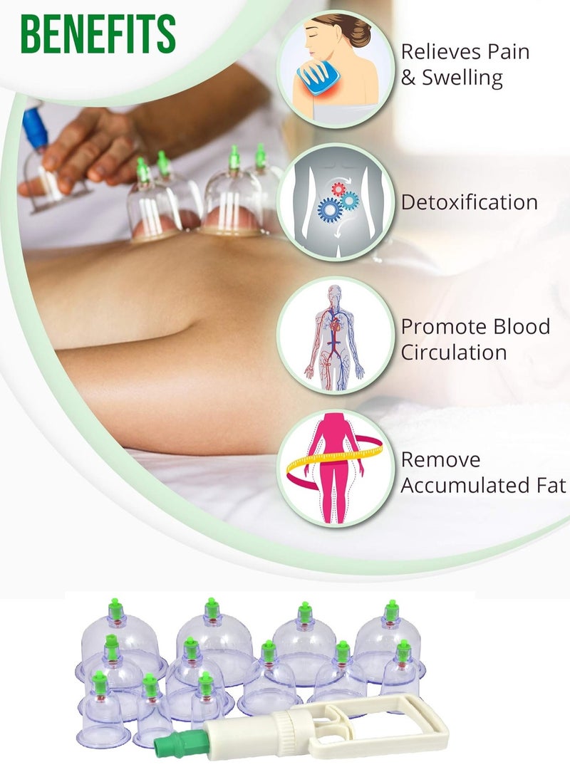 Loquat 12-Piece Body Massage Cupping Suction Therapy Device - Image 5