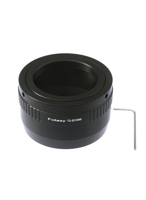 Adjustable T Mount Lens to Cannon EF-M Adapter, T2 EFM, T2 EOS M Adapter, fit T/ T2 Mount Telescope Lens, Compatible with Canon EF-M Mirrorless Cameras M M2 M3 M5 M6 Mark II M10 M50 M100 M200