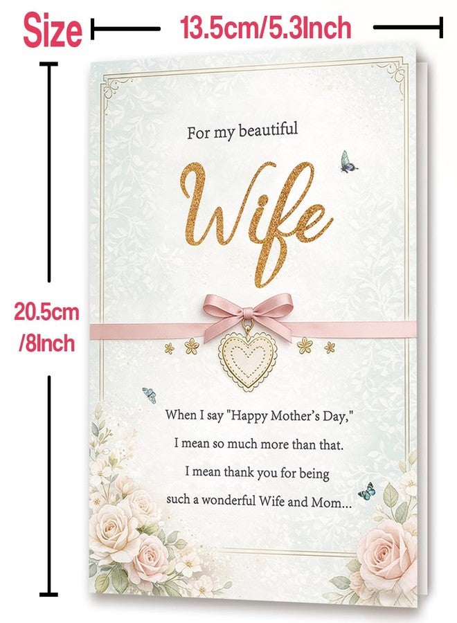Mcduldul Mother's Day Card for Wife, Heartfelt Mothers Day Gift from Husband, To My Beautiful Wife - Image 4