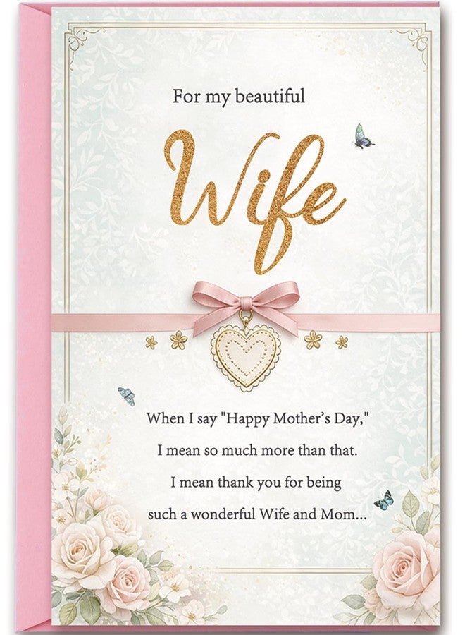 Mcduldul Mother's Day Card for Wife, Heartfelt Mothers Day Gift from Husband, To My Beautiful Wife - Image 1