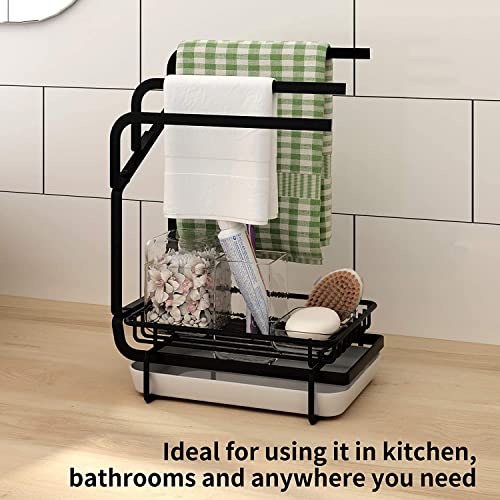 Felthouse Countertop Sink Organizer With Accessories | Modern Kitchen Storage Rack & Organizer | Stylish Stand, Stainless Steel, Tiered Shelf (New) - Image 5