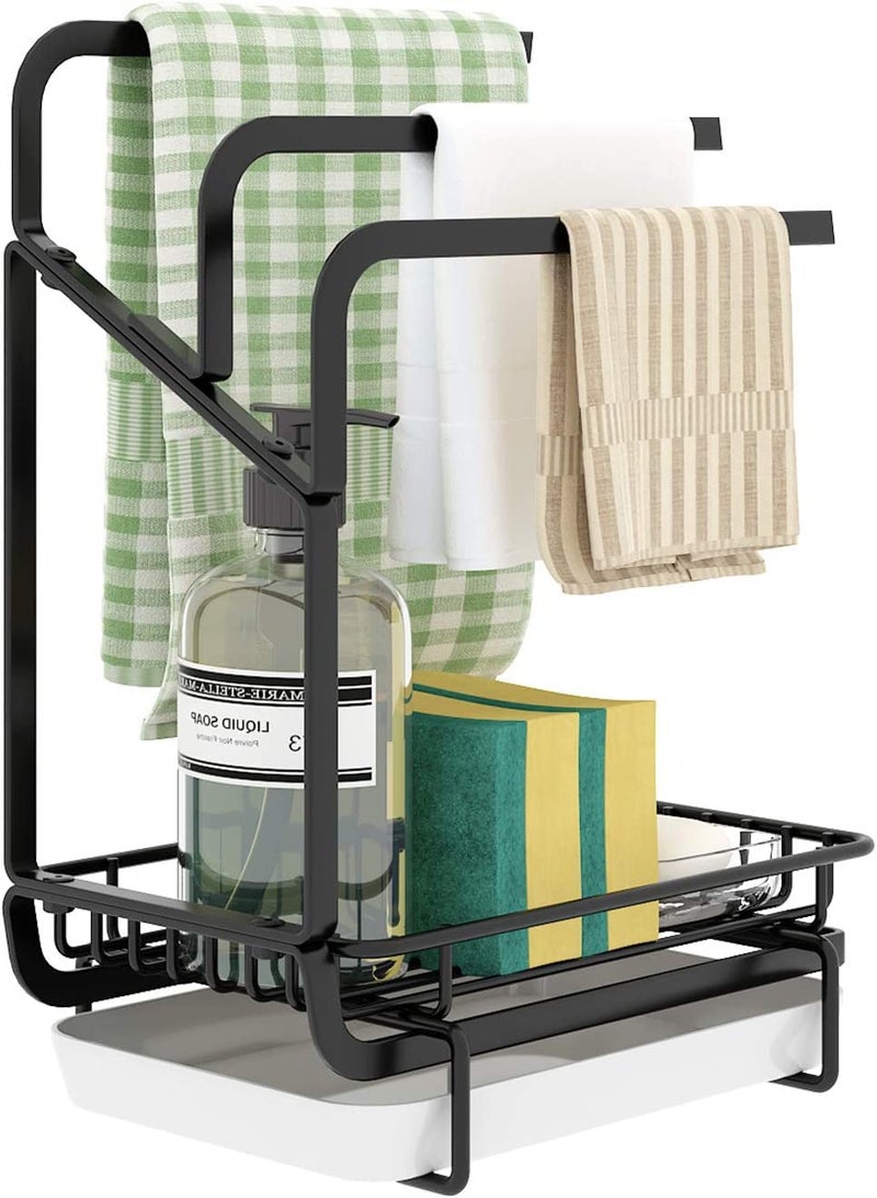 Felthouse Countertop Sink Organizer With Accessories | Modern Kitchen Storage Rack & Organizer | Stylish Stand, Stainless Steel, Tiered Shelf (New) - Image 1