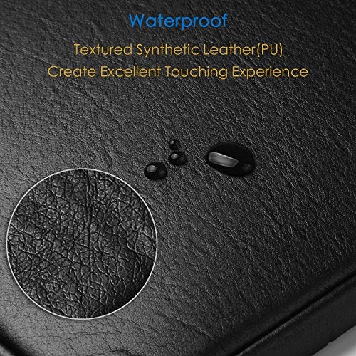 CCPK 14" (Narrow Bezel) Laptop Sleeve Compatible for 13 Inch MacBook Air Pro Hp 14 Inch Laptop Cover Chromebook 14 in Pavilion 360 Acer ASUS Lenovo 14in Computer Case Bag Waterproof PU Leather, Black - Image 4