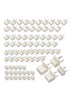 80 Pcs Non-Trace Picture Hanging Hook, Plastic Invisible Traceless Hardwall Hook White for Photo Painting (4 Sizes)