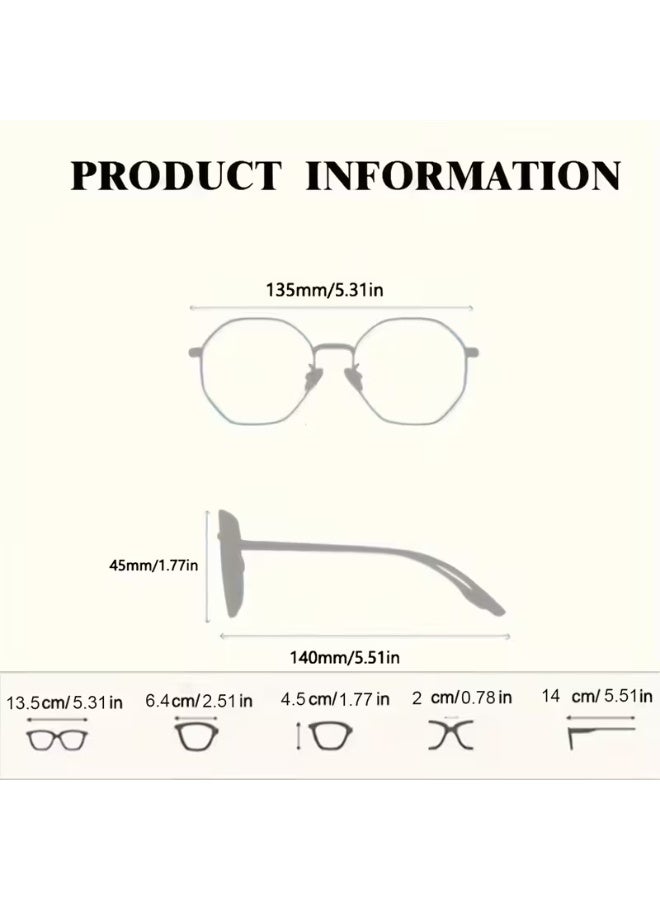 SCENT HOUSE Stylish Round Frame with Brown Tinted Lenses, Perfect for Men & Women, Ideal for All Face Shapes, Decorative Eyewear|Round Frame Glasses|Durable Glasses (Includes eyeglass case),sunglasses - Image 3