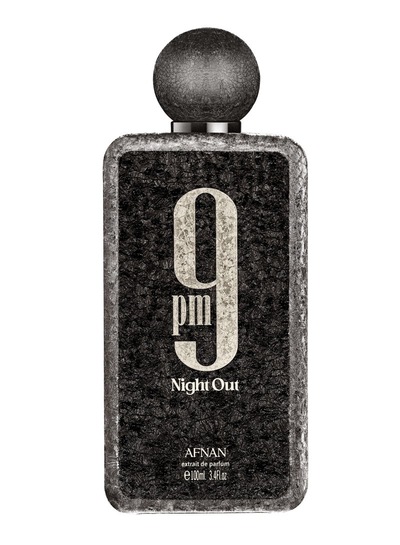 AFNAN 9 Pm Night Out Unisex, Extrait De Parfum, 100 ML - Image 1