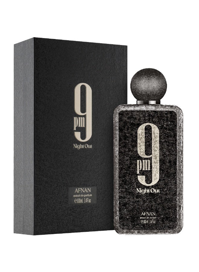AFNAN 9 Pm Night Out Unisex, Extrait De Parfum, 100 ML - Image 3