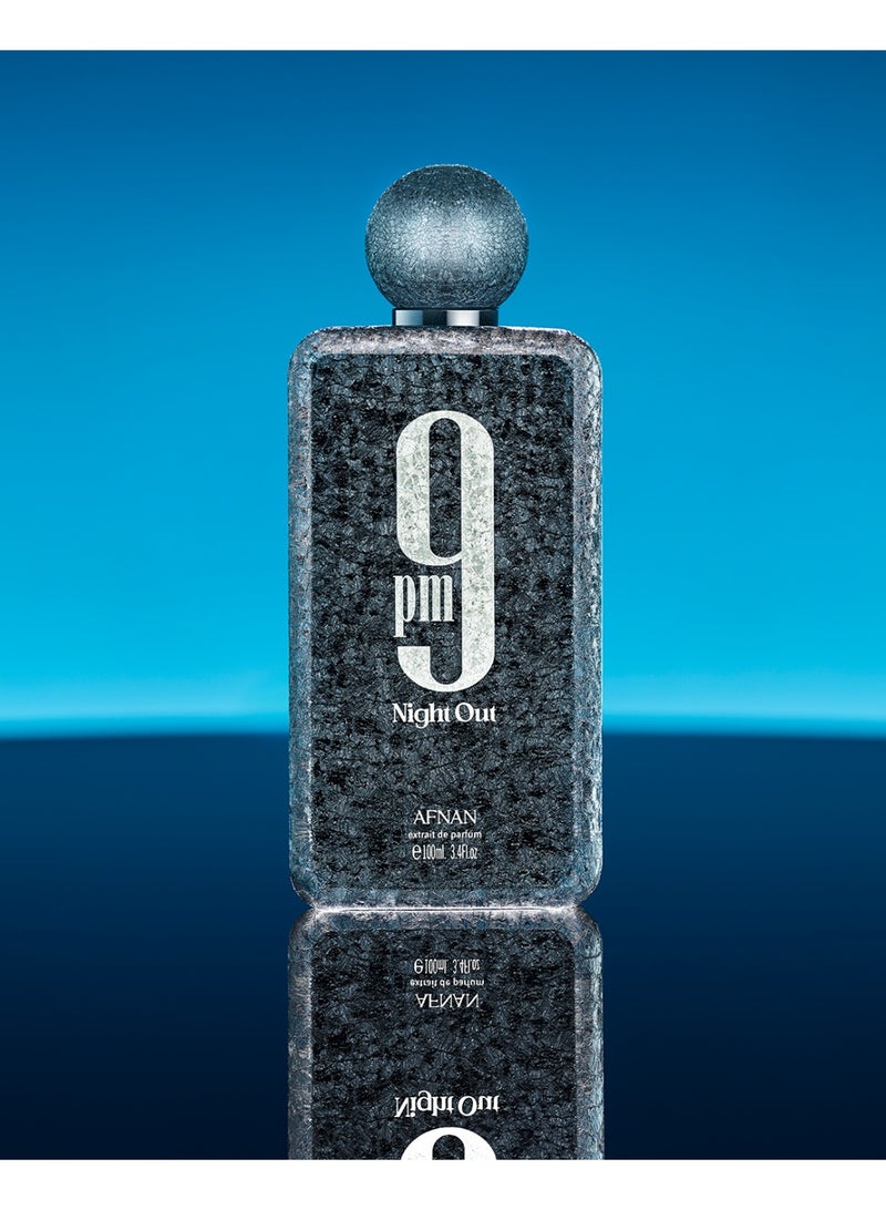 AFNAN 9 Pm Night Out Unisex, Extrait De Parfum, 100 ML - Image 4