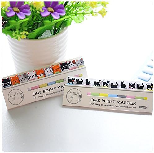 SMYLLS Cute Cat Sticker Bookmark Flag Tab Sticky Notes Set of 2 Multicolor - Image 2
