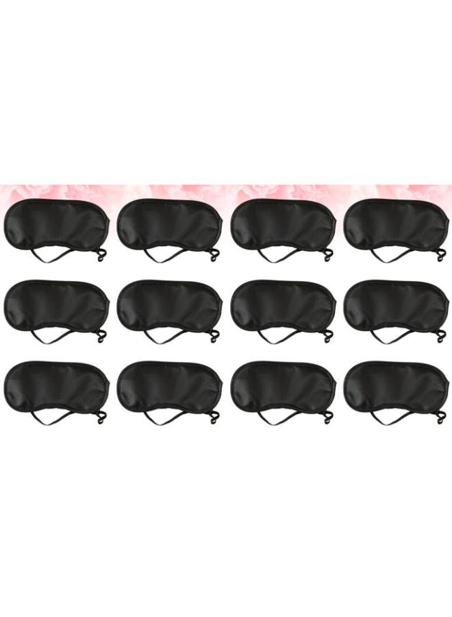 12 Pieces Soft and Comfortable Traveling Sleeping Eye Mask - Image 1