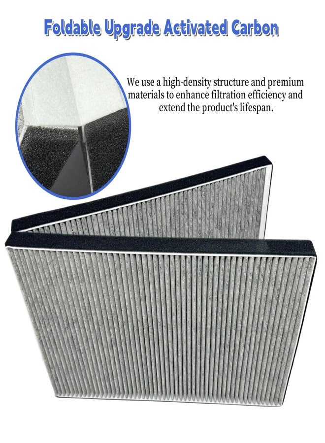 HTWORK HEPA Air Filter Replacement for Tesla Model X 2015-2020,Intake filter,Foldable Upgrade Activated Carbon Replacement Low Wind Resistance - Image 2
