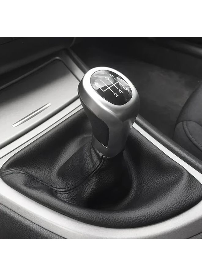 6 Speed Manual Shift Knob Boot Cover Frame Collar For 1 Series E81 E82 E87 E88 2003 2013 - Image 4
