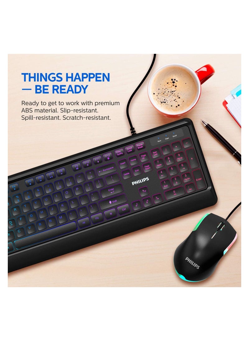 Philips - Gaming Keyboard And Mouse Combo G294 SPT8294 - Image 1