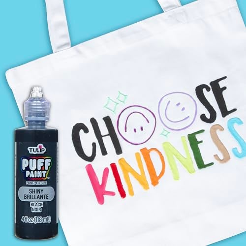 Tulip 41401 Dimensional Fabric Paint 4oz Slick Black - Image 5