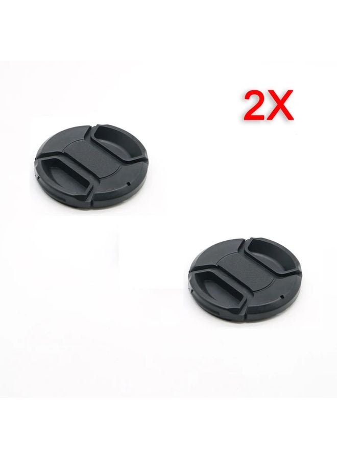 2pcs 55mm Camera Lens Cap Protective Cover for Nikon Sony Pentax Fujifilm DSLR SLR - Image 2