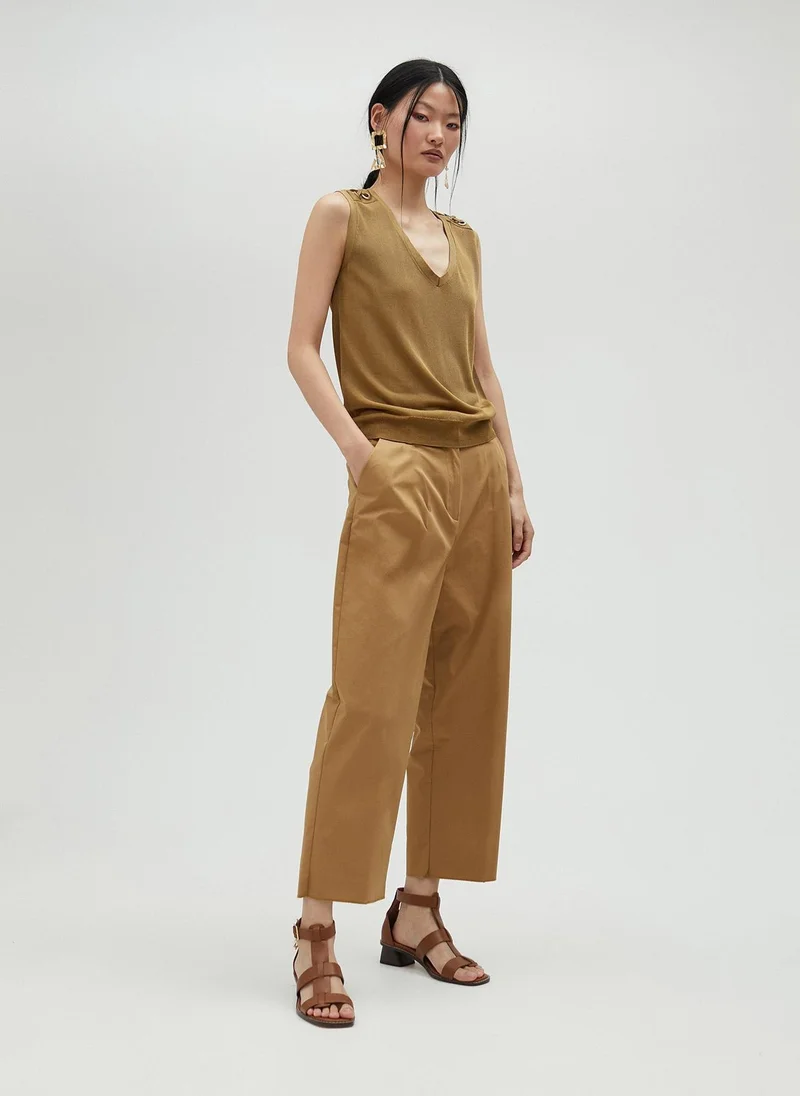 Lola Casademunt Knit top with eyelet details