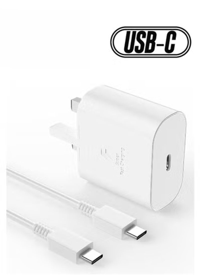 Rock Pow - Power Adapter 45W With Cable Super Fast Charger Type C Super Fast Charger 45W with USB-C Cable, Android Charger for Galaxy S23 Ultra/S23/S23+/S22/S22 Ultra/S22+/Note 10/20/S20/S21/Tab S7/S8/also for Huawei/Xiaomi/iPhone 16/16 Plus/16 Pro/16 Pro Max/iPhone 15/15 Pro Max/15 Plus/15 Pro/iPad Pro/AirPods,etc - Image 1