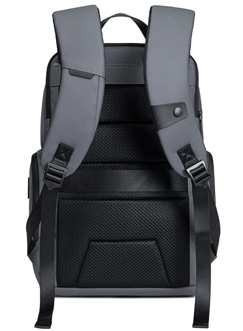 ARCTIC HUNTER Durable Polyester Backpack with Separate Laptop Compartment TSA Opening for Men and Women B00562 Grey