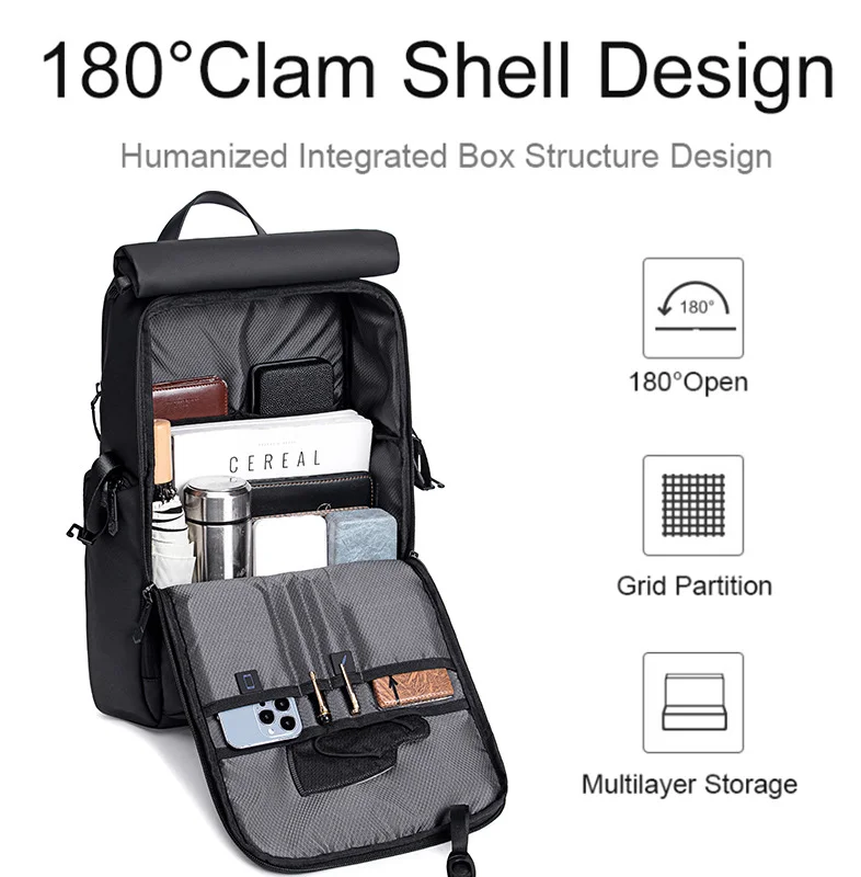 Arctic Hunter Grey Durable Polyester Backpack with Separate Laptop Compartment TSA Opening for Men and Women, B00562, Grey  | Best Price UAE