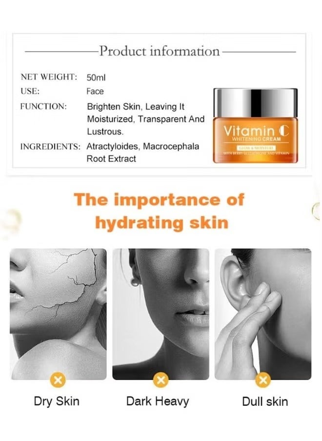 Disaar Disaar Face Care Vitamin (C) Hyaluronic Acid Whitening Cream 50ml  - Image 4