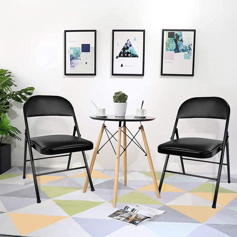 Ritmo Chair Stool Simple Foldable Chair Home Foldable Chair Portable Office Desk Chair Foldable Chairs with Padded SeatsComputer Desk Chair Patio Foldable Chairs - Image 3